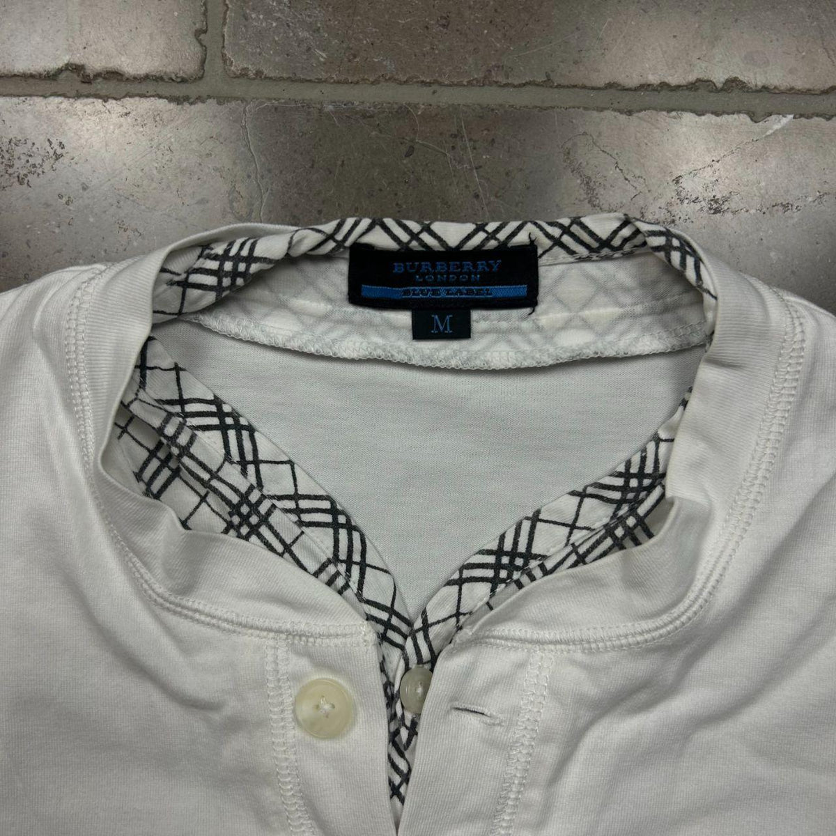 Burberry Blue Label Nova Check Henley T Shirt M