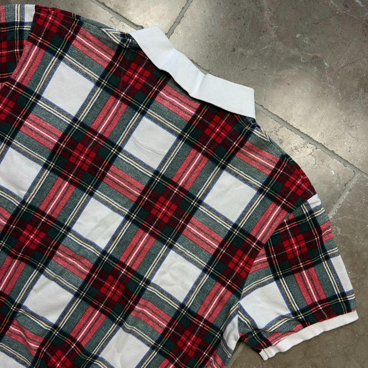 Vintage Ralph Lauren Big Pony Plaid Polo Shirt XL