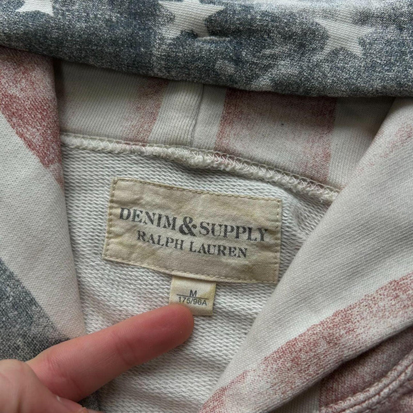 Ralph Lauren Denim and Supply USA Zip Up Hoodie M