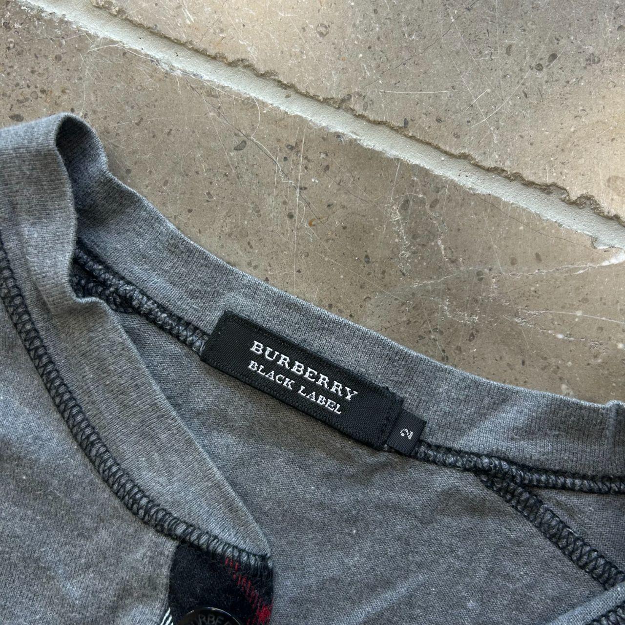Burberry Black Label Nova Check Henley T Shirt S