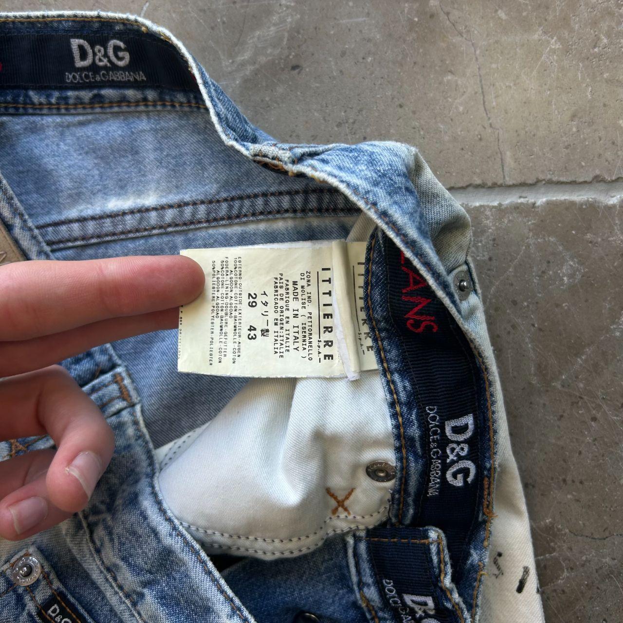 Vintage Dolce & Gabbana Graffiti Scribble Straight Leg Jeans W29 L31