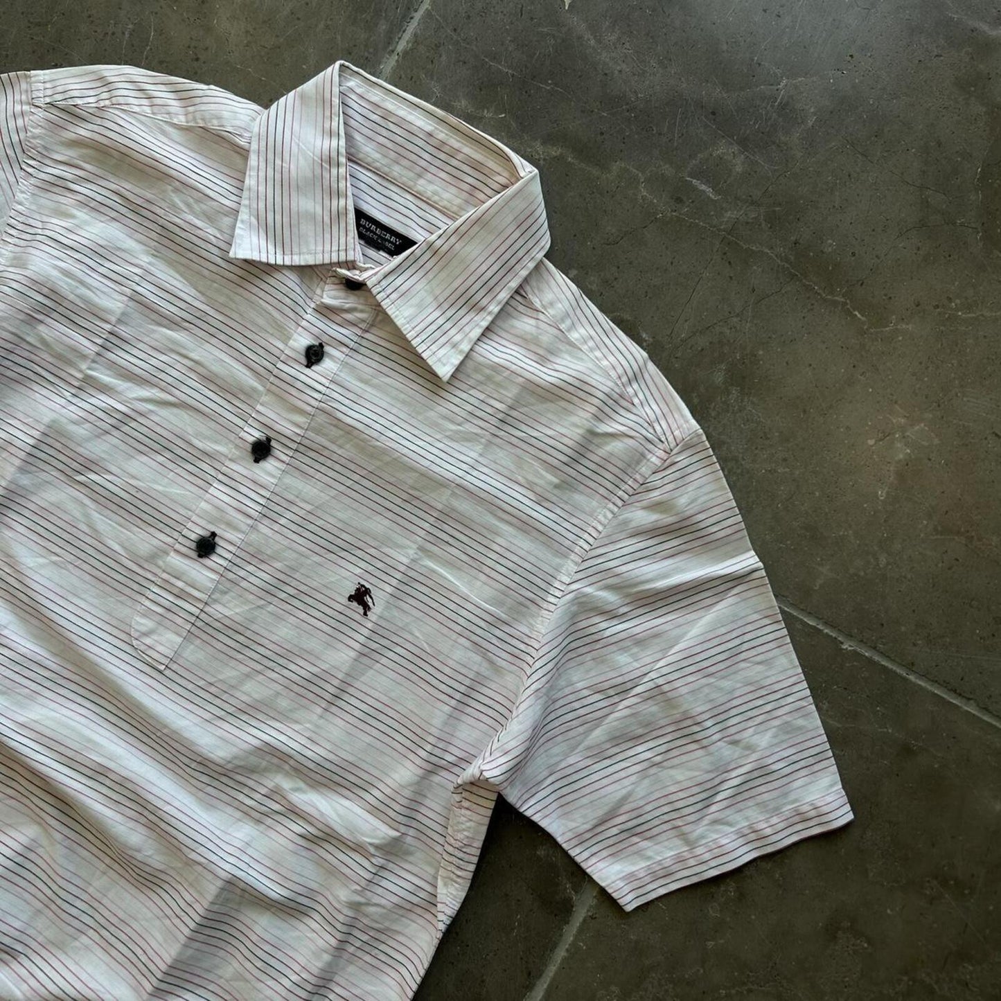 Burberry Black Label Striped Polo Shirt M