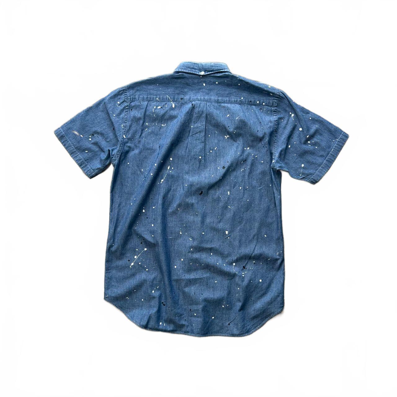 Comme des Garcons Homme Button Up Paint Splatter Pocket Shirt S
