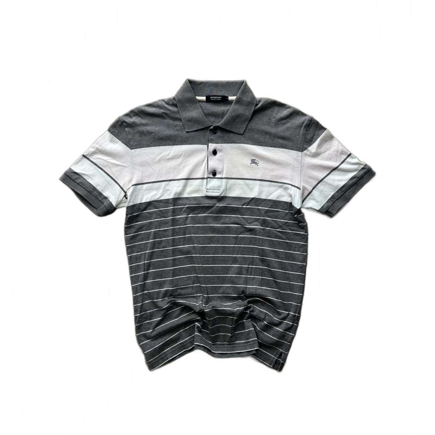 Burberry Black Label Striped Polo Shirt M