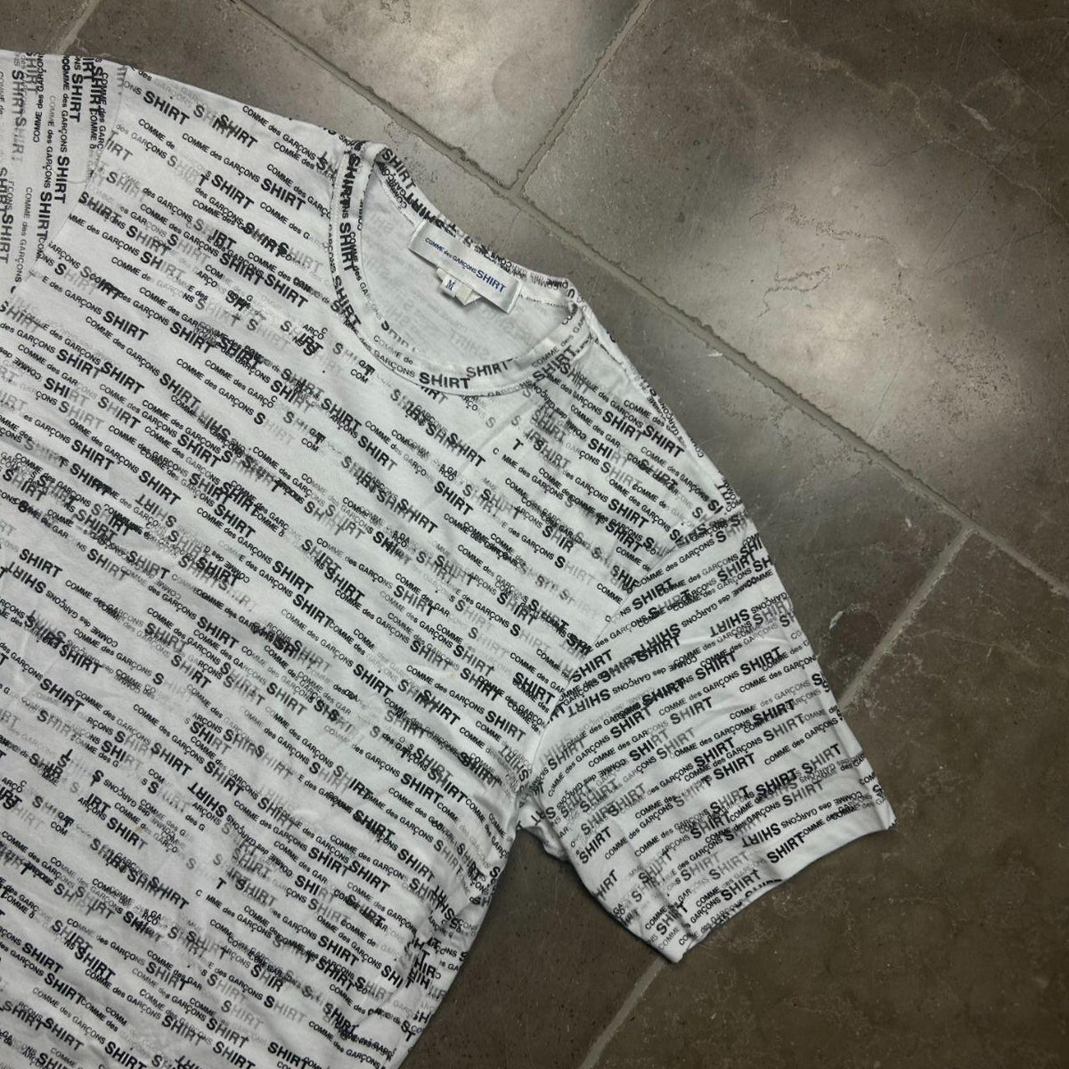 Comme Des Garcons SHIRT Monogram Logo T-Shirt M