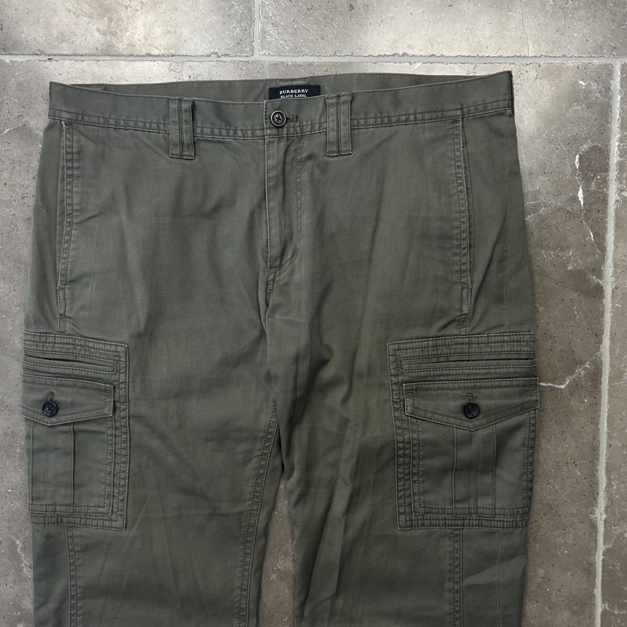 Vintage Burberry Black Label Multi Pocket Cargo Trousers W34 L32