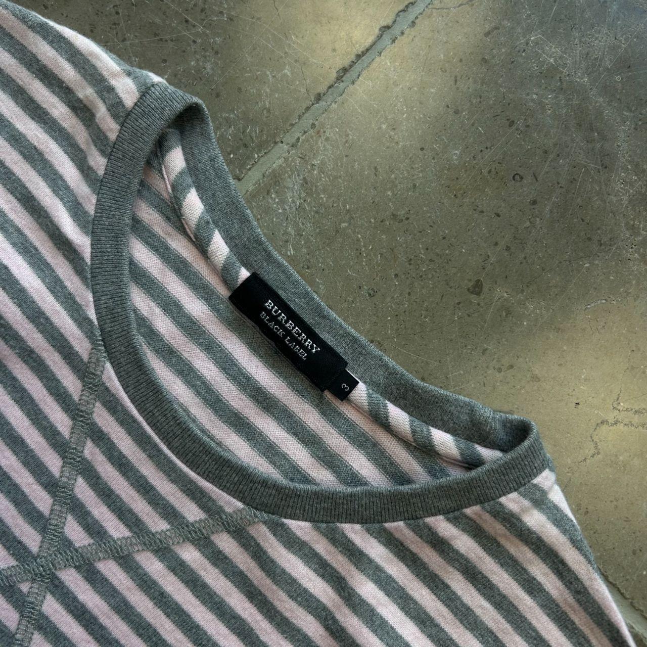 Burberry Black Label Striped Long Sleeve T Shirt M