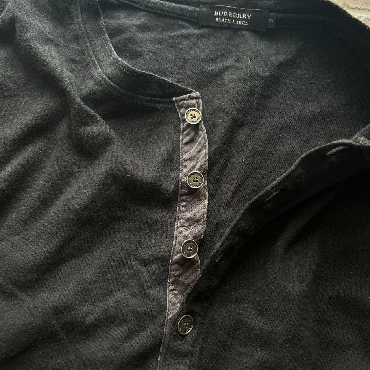 Burberry Black Label Nova Check Henley T Shirt M