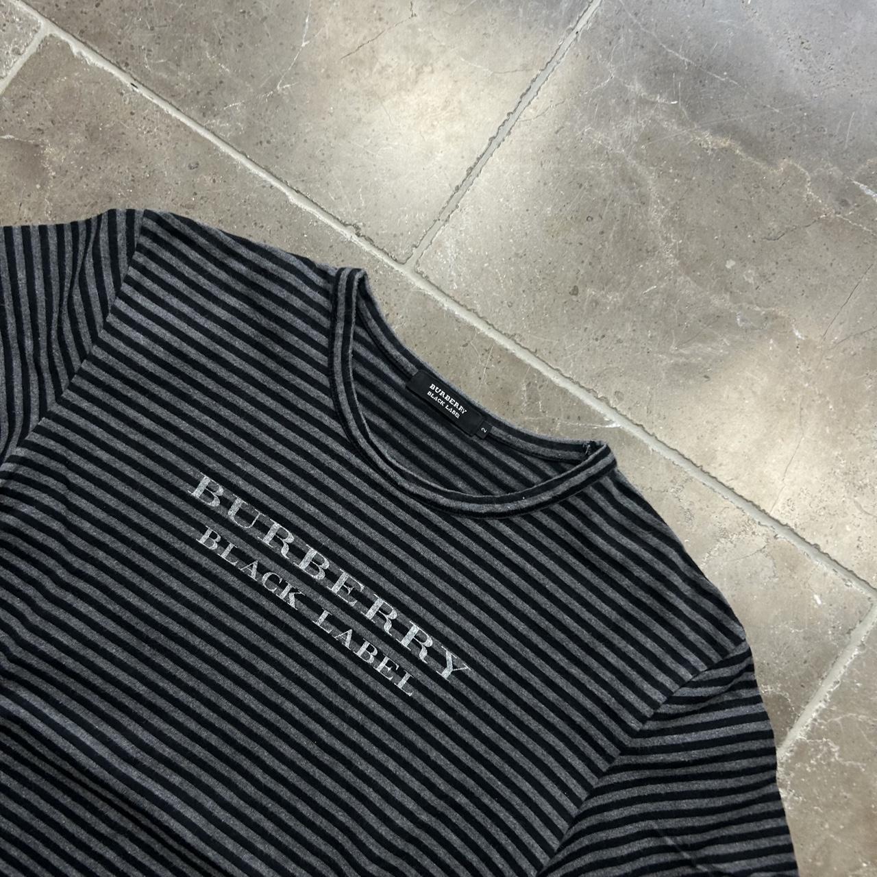 Burberry Black Label Striped Logo T Shirt S