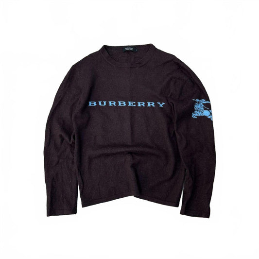 Burberry Black Label Logo Knit Jumper XS