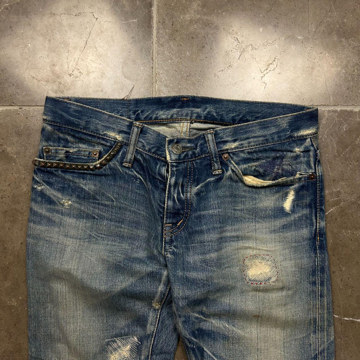 Hysteric Glamour Slim Skinny Studded Selvage Denim Jeans W30 L35