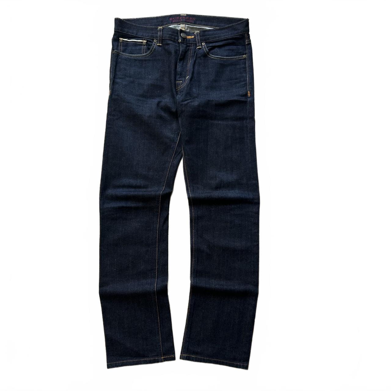 Vintage Burberry Black Label Slim Straight Selvage Denim Jeans W30 L30