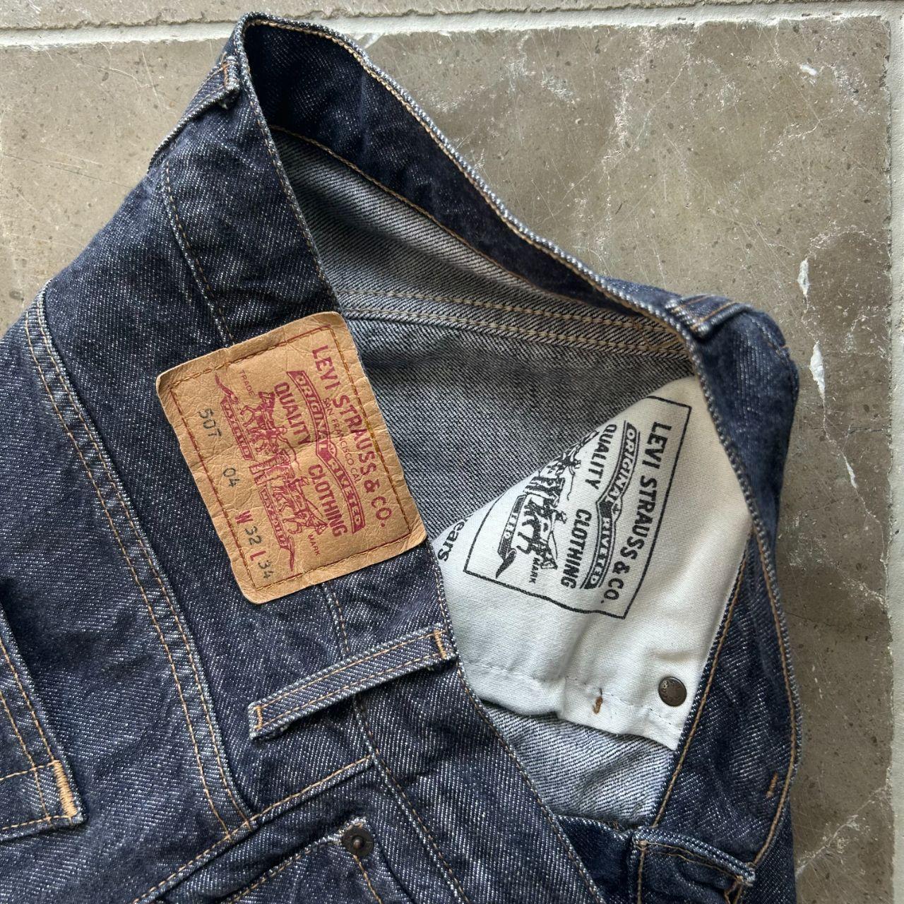 Vintage Levi’s 507 Relaxed Bootcut Raw Denim Jeans W31 L33