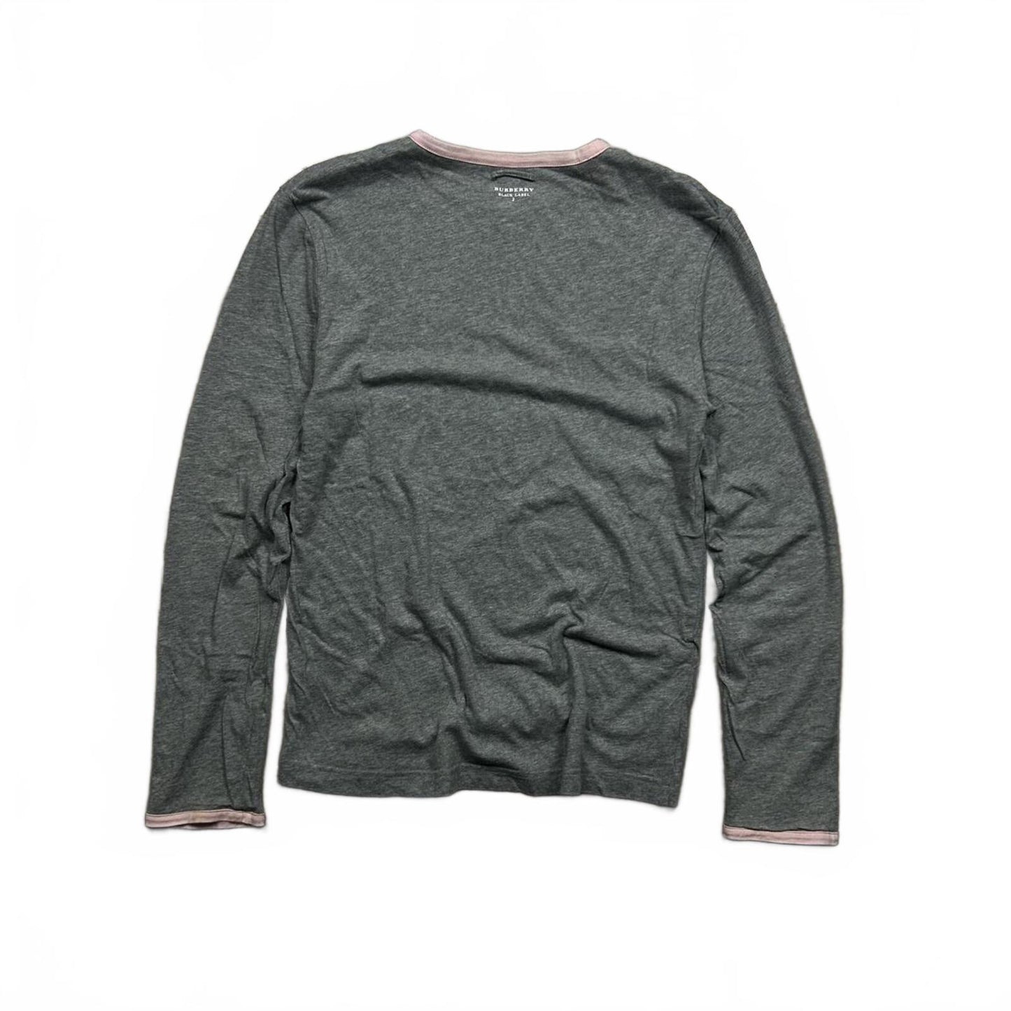 Burberry Black Label Reversible Long Sleeve T Shirt S