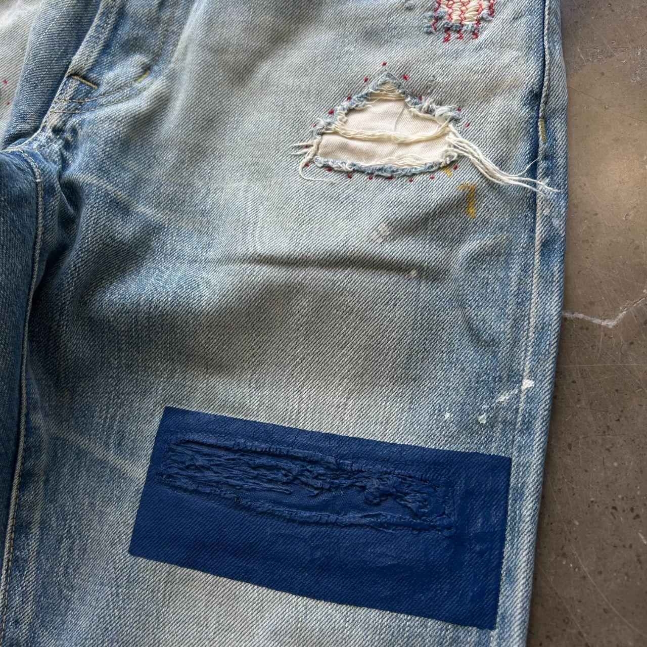 Hysteric Glamour Slim Fit Studded Distressed Denim Jeans W30 L31