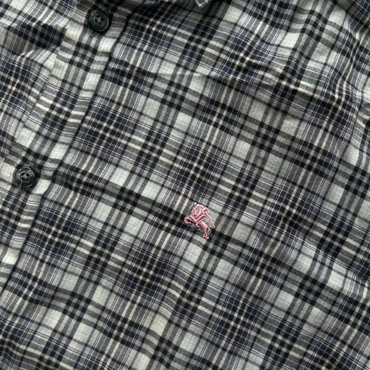 Burberry Black Label Plaid Check Button Up Shirt S