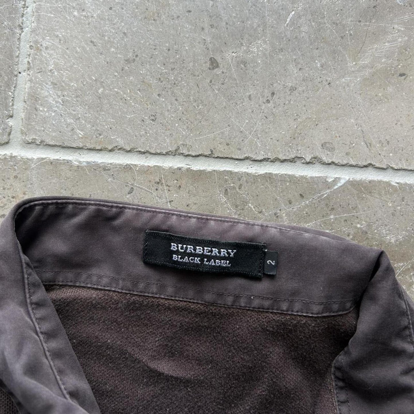 Burberry Black Label Nova Check Long Sleeve Polo S