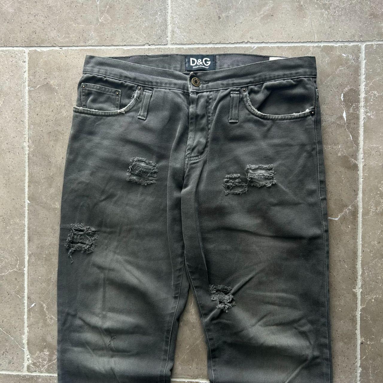 Dolce Gabbana Flared Bootcut Ripped Denim Jeans W30 L31
