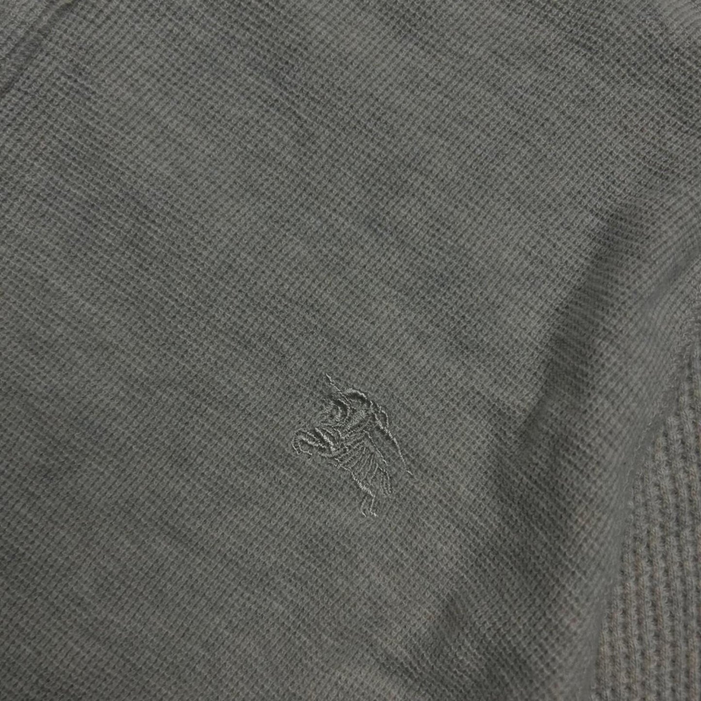Burberry Black Label Nova Check Waffle Henley T Shirt S