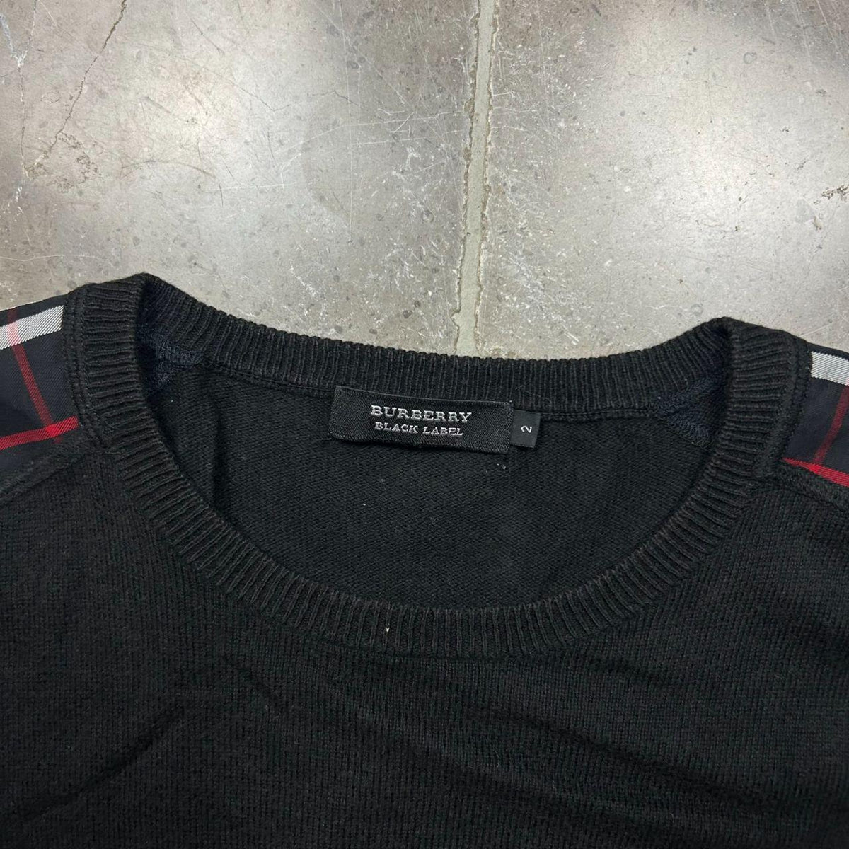 Burberry Black Label Nova Check Thin Knit Jumper S
