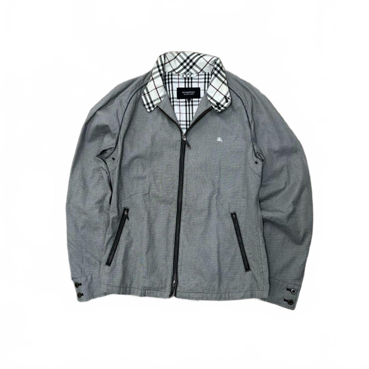 Burberry Black Label Houndstooth Check Windbreaker Jacket M