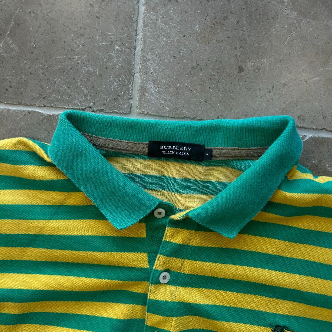 Burberry Black Label Striped Polo Shirt M