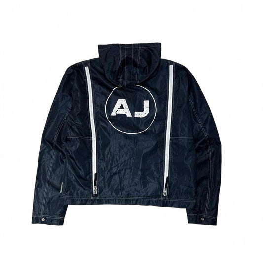 Vintage Armani Jeans Logo Lightweight Windbreaker Size L
