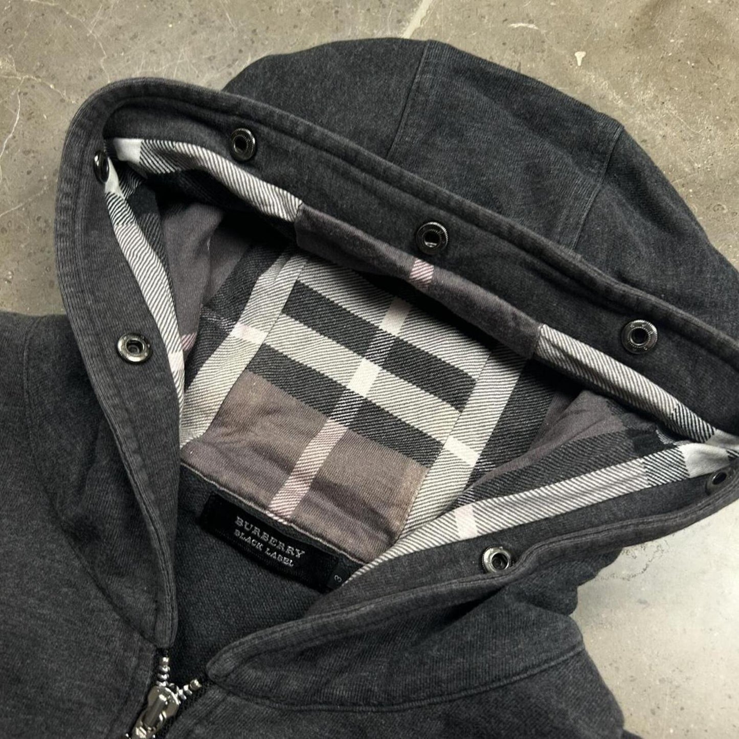 Burberry Black Label Nova Check Zip Up Hoodie M