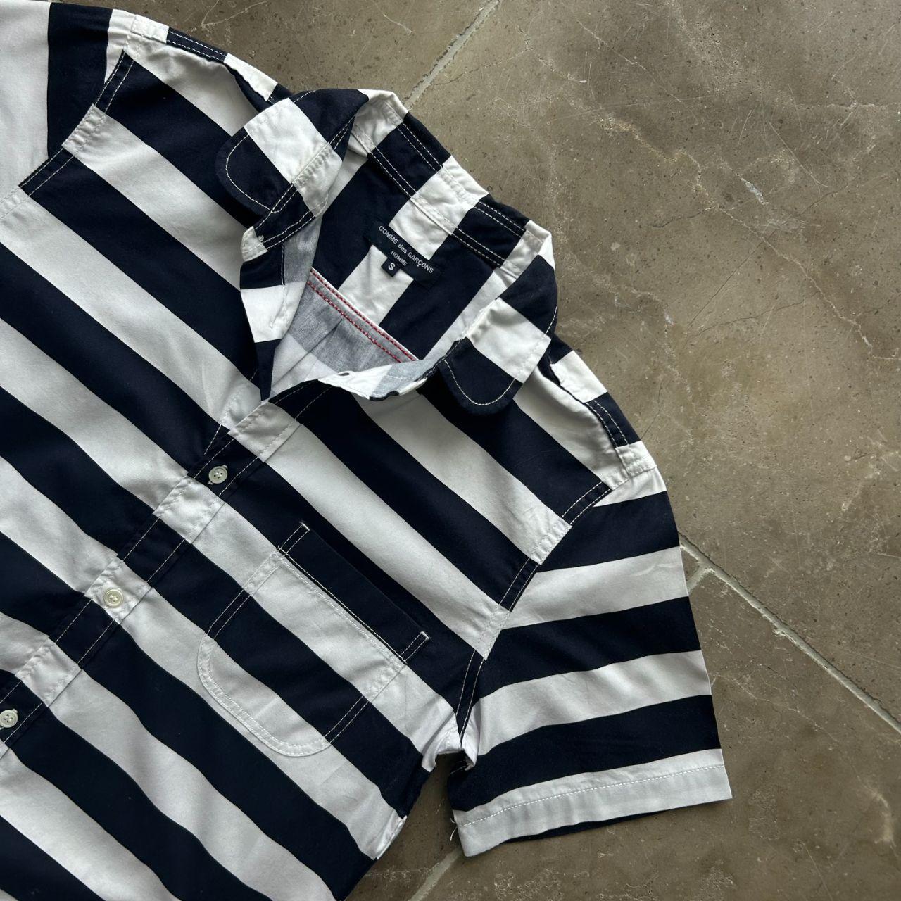 Comme Des Garcons Homme Striped Pocket Shirt S