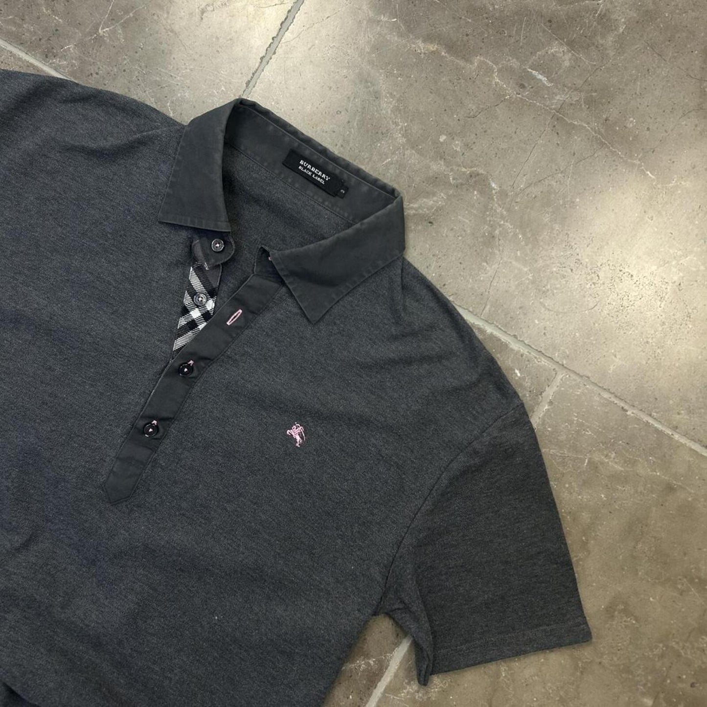 Burberry Black Label Nova Check Polo Shirt M