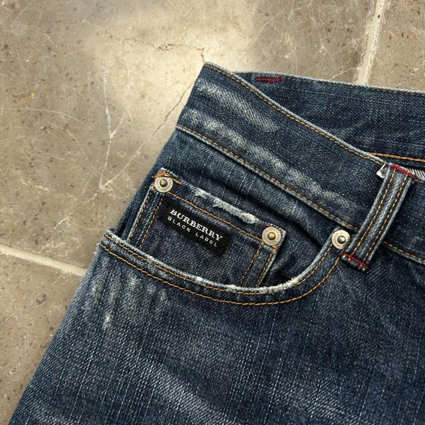Vintage Burberry Black Label Relaxed Straight Jeans W30 L28