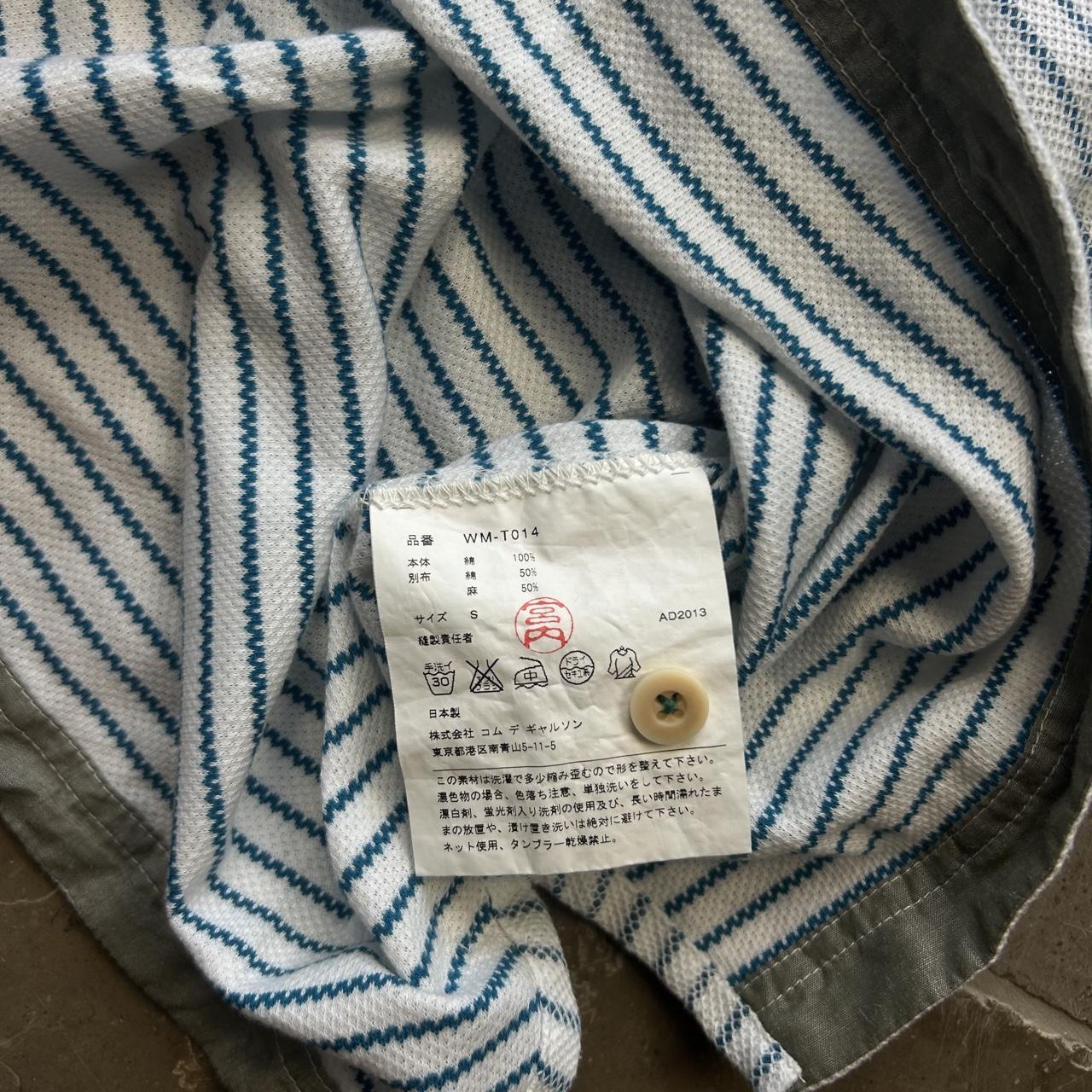 Junya Watanabe Comme Des Garçons Striped Pocket Polo Shirt S