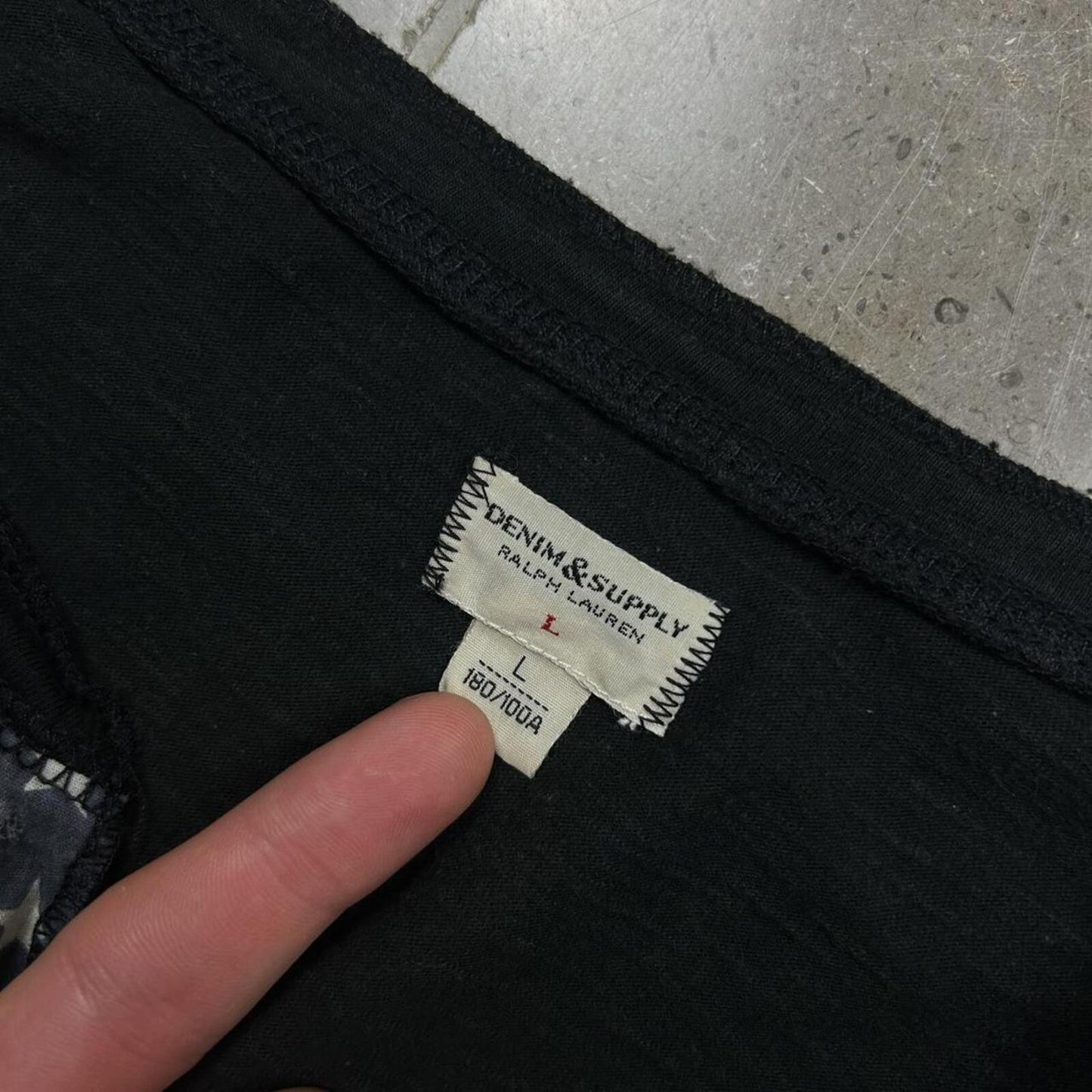 Ralph Lauren Denim and Supply USA Henley T Shirt L