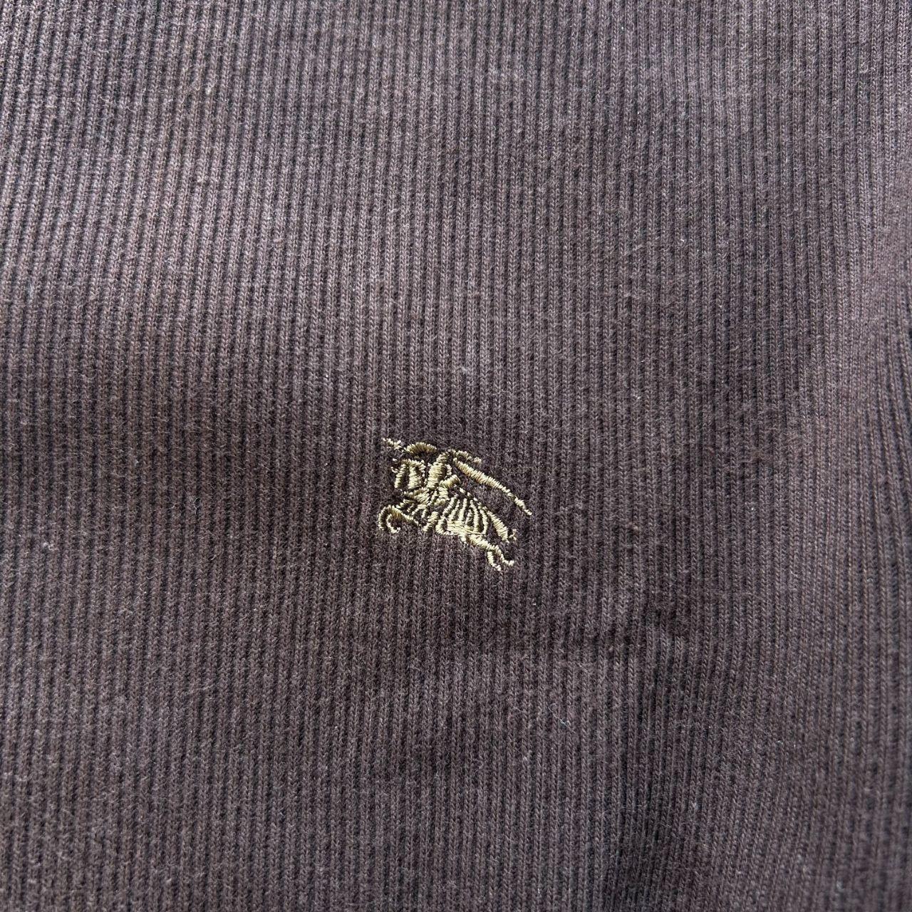 Burberry Black Label Nova Check Ribbed Henley T Shirt S