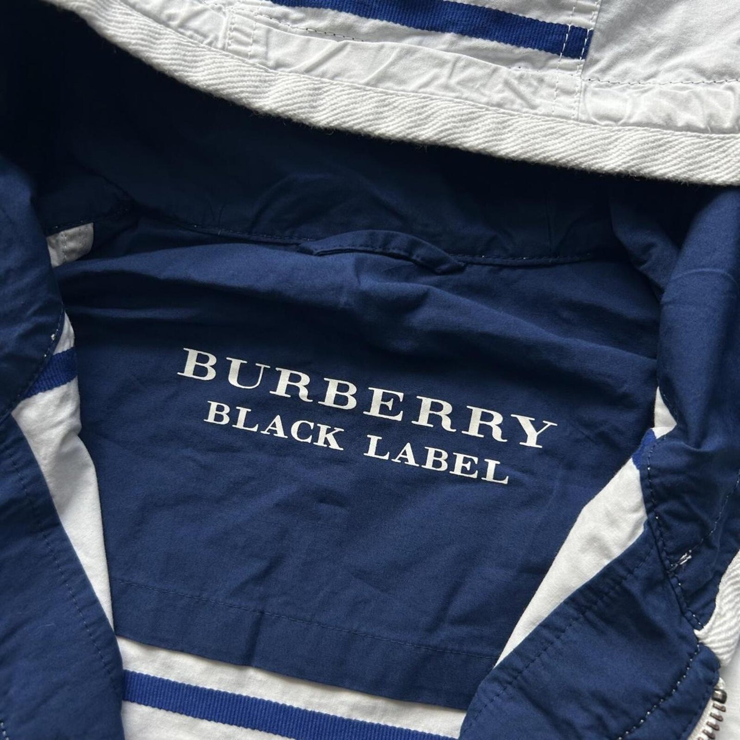Burberry Black Label Striped Lightweight Windbreaker Jacket M