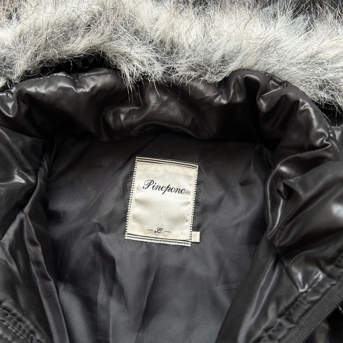 Japanese Fur Hood Puffer Jacket L