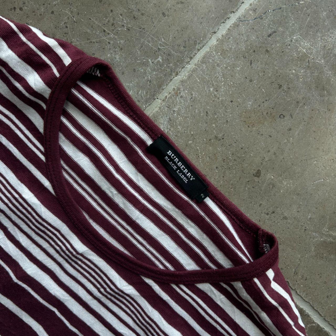 Burberry Black Label Striped Long Sleeve T Shirt S