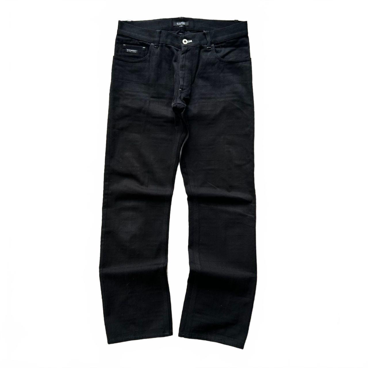 Vintage Burberry Black Label Shadow Check Jeans W31 L31