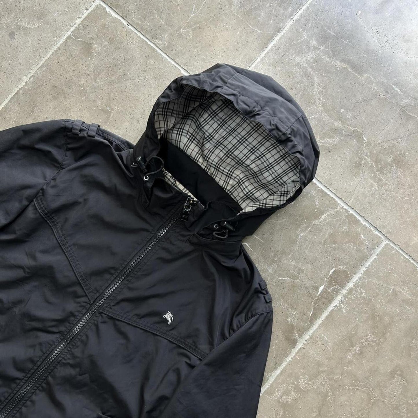 Burberry Black Label Nova Check Windbreaker Jacket S