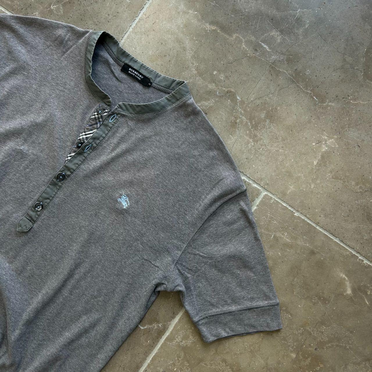 Burberry Black Label Nova Check Henley T Shirt M