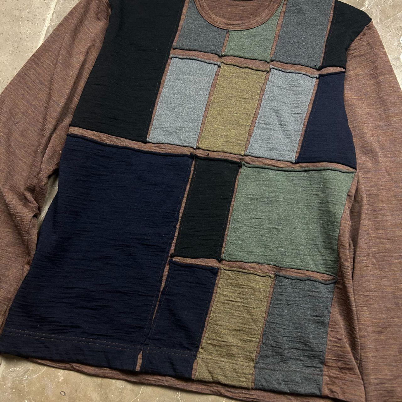 Vintage Comme Des Garcons SHIRT Patchwork Knit Jumper M