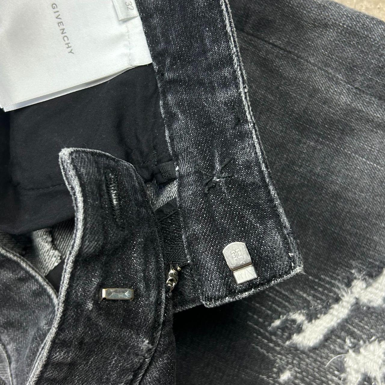 Givenchy FW22 Matthew Williams Boro Distressed Moleskin Patched Denim Jeans W32 L33