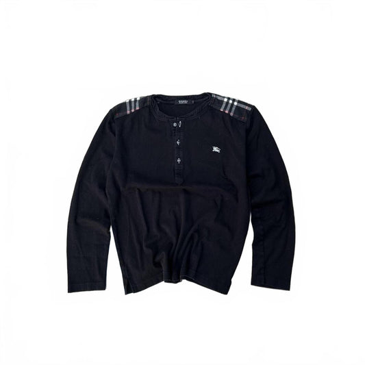 Burberry Black Label Nova Check Henley Shirt S