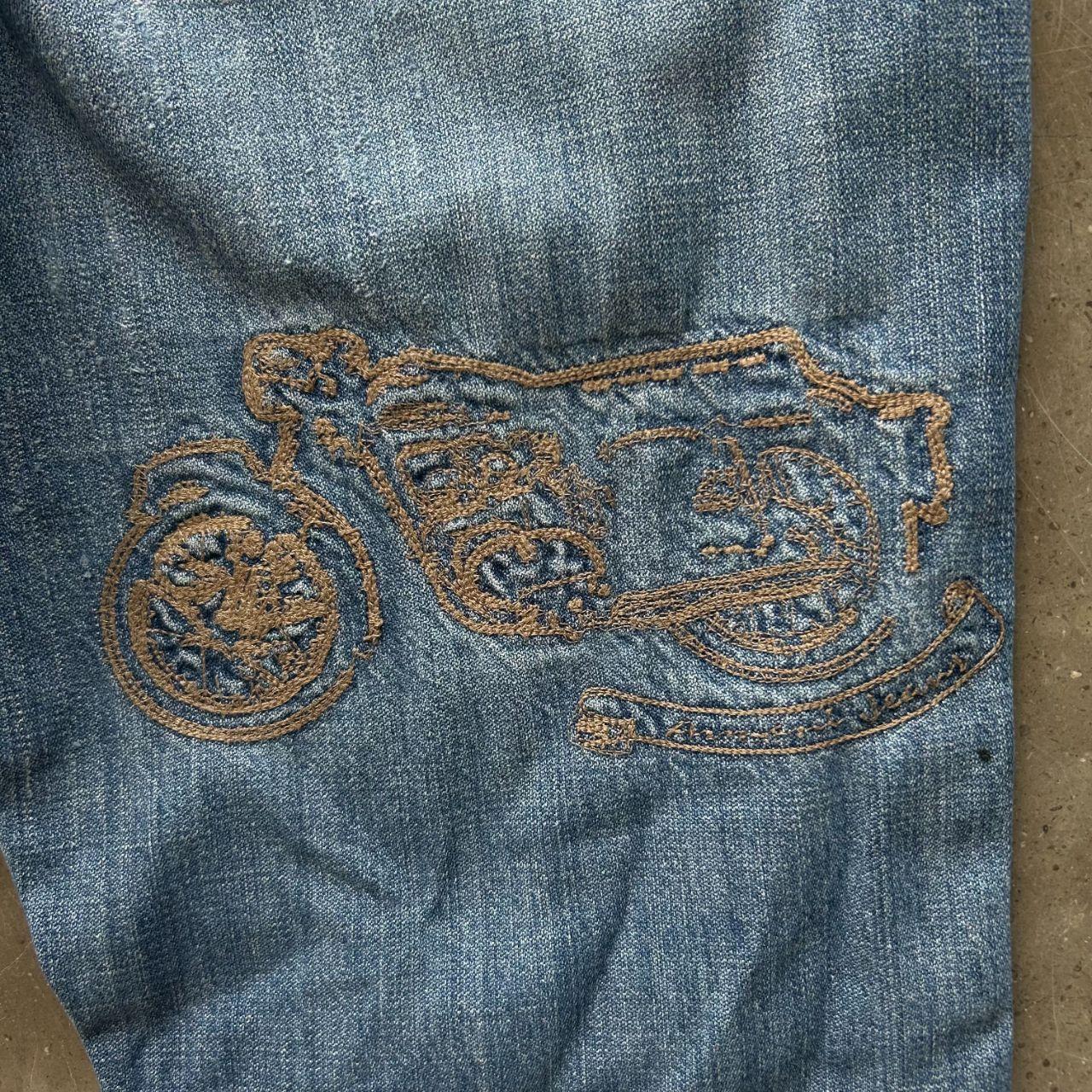 Vintage Armani Jeans Straight Leg Embroidered Jeans W32 L33