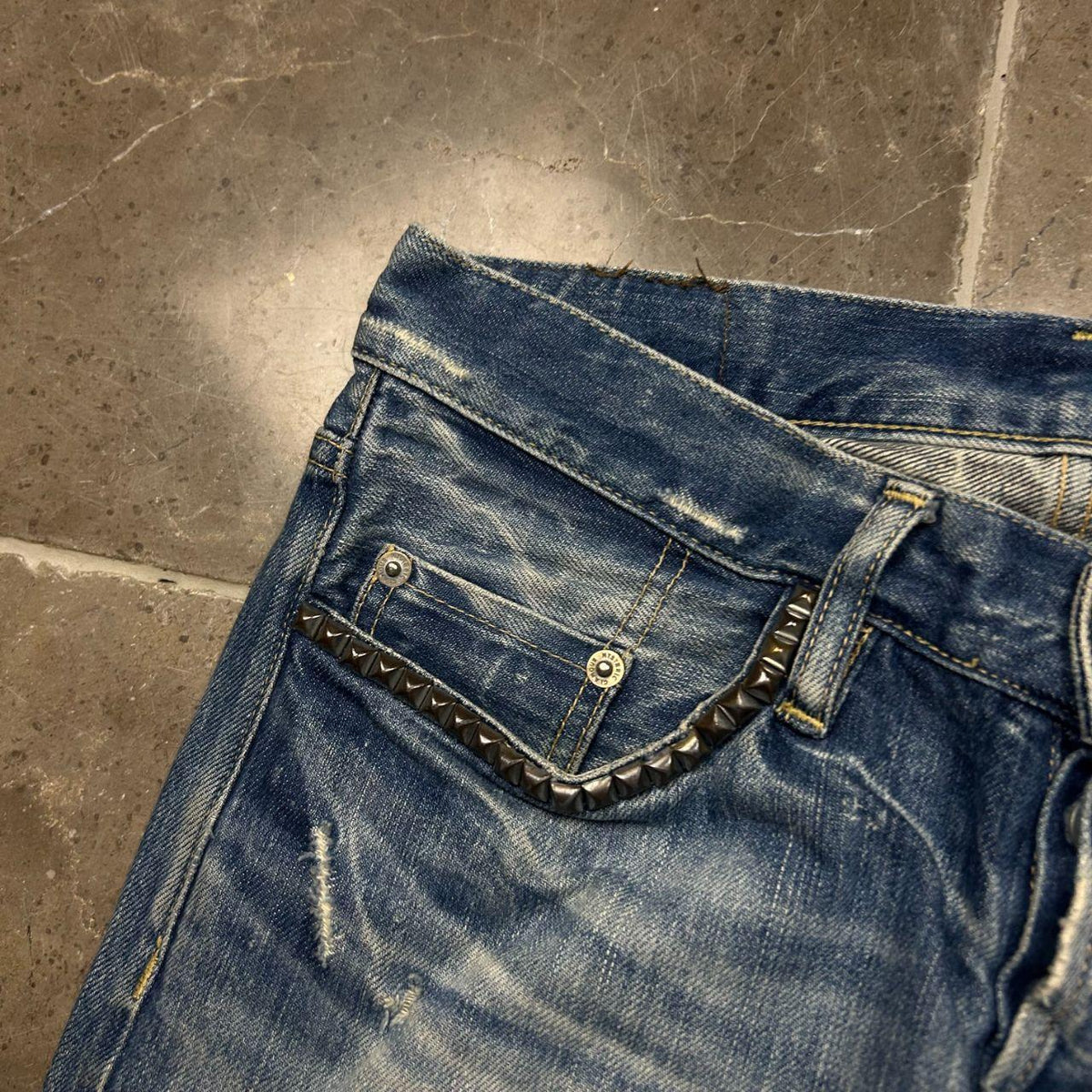 Hysteric Glamour Slim Skinny Studded Selvage Denim Jeans W28 L32