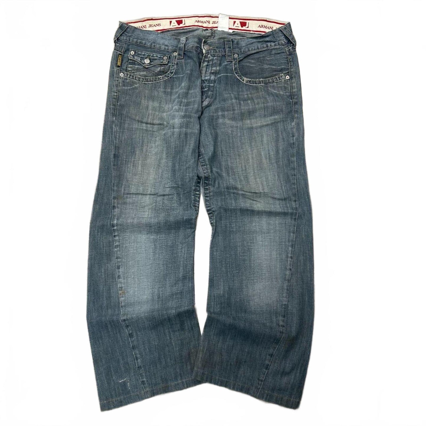 Vintage Armani Jeans Relaxed Baggy Logo Jeans W36 L29