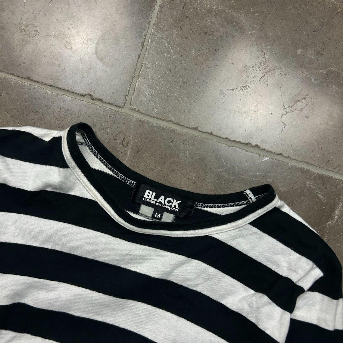 Comme des Garcons Black Striped Long Sleeve Shirt XS