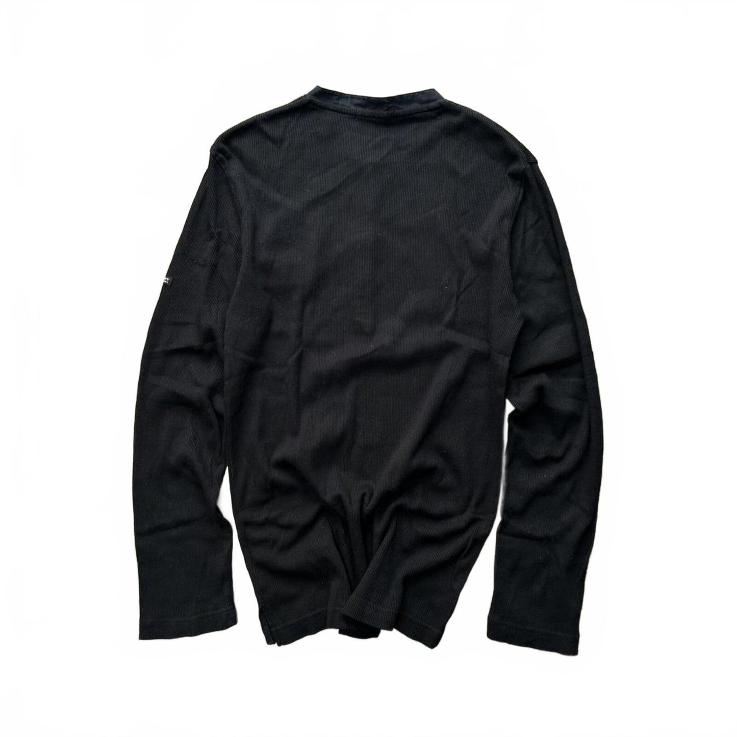 Burberry Black Label Nova Check Ribbed Henley Shirt M