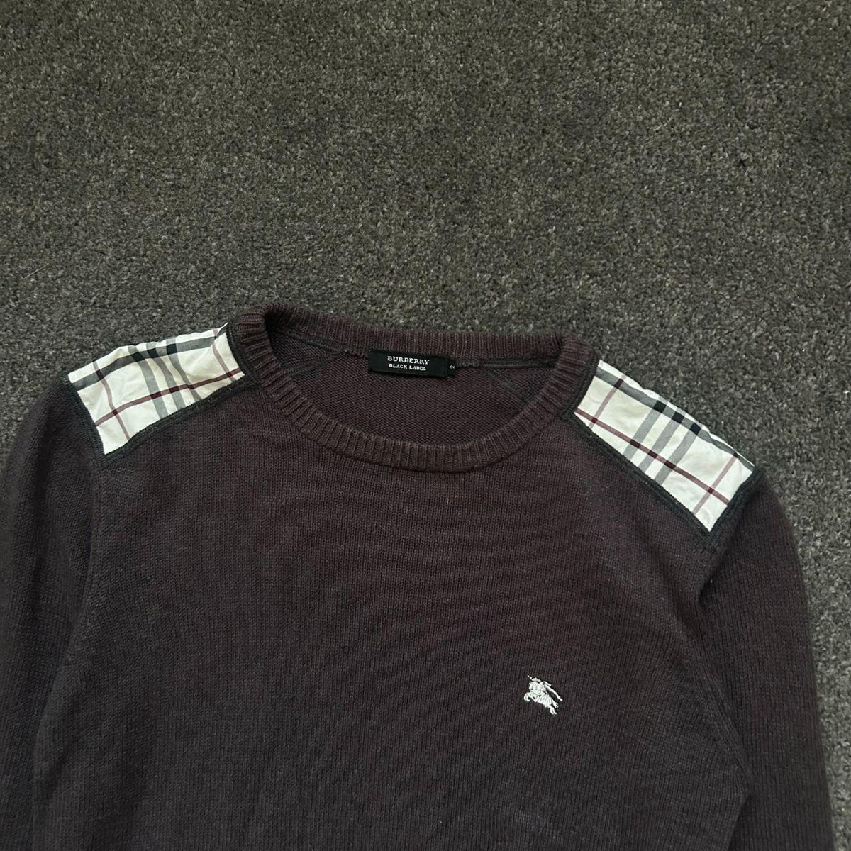 Burberry Black Label Nova Check Knit Jumper S