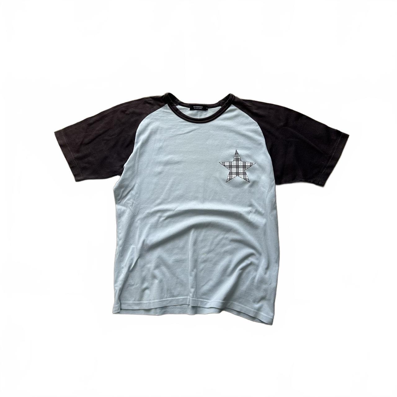 Vintage Burberry Black Label Relaxed Fit Star T Shirt M